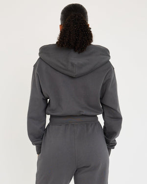 Core Classic Cropped Zip Hoodie