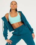 Felpa con cappuccio Core Classic Cropped Zip