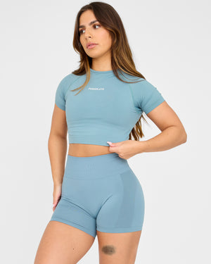 Evolve Crop Top SS senza cuciture