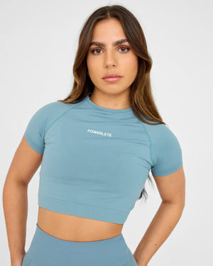 Evolve Crop Top SS senza cuciture