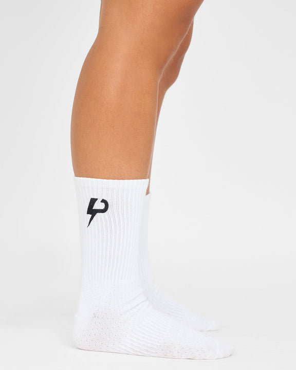 Premium Embroidered Logo Crew Socks - hover image