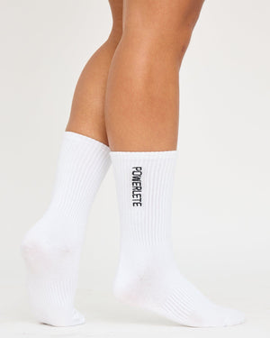 Premium Embroidered Crew Socks